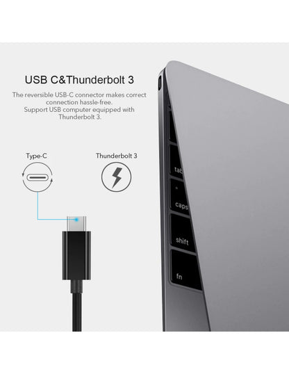 Adaptador USB C a Ethernet Negro