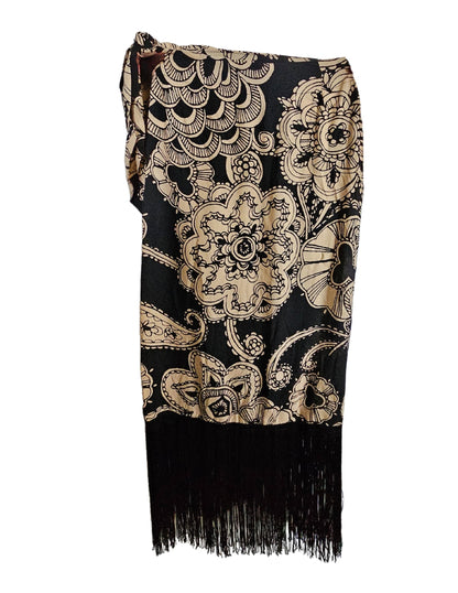 FALDA MIDI CON FLECOS TYRA