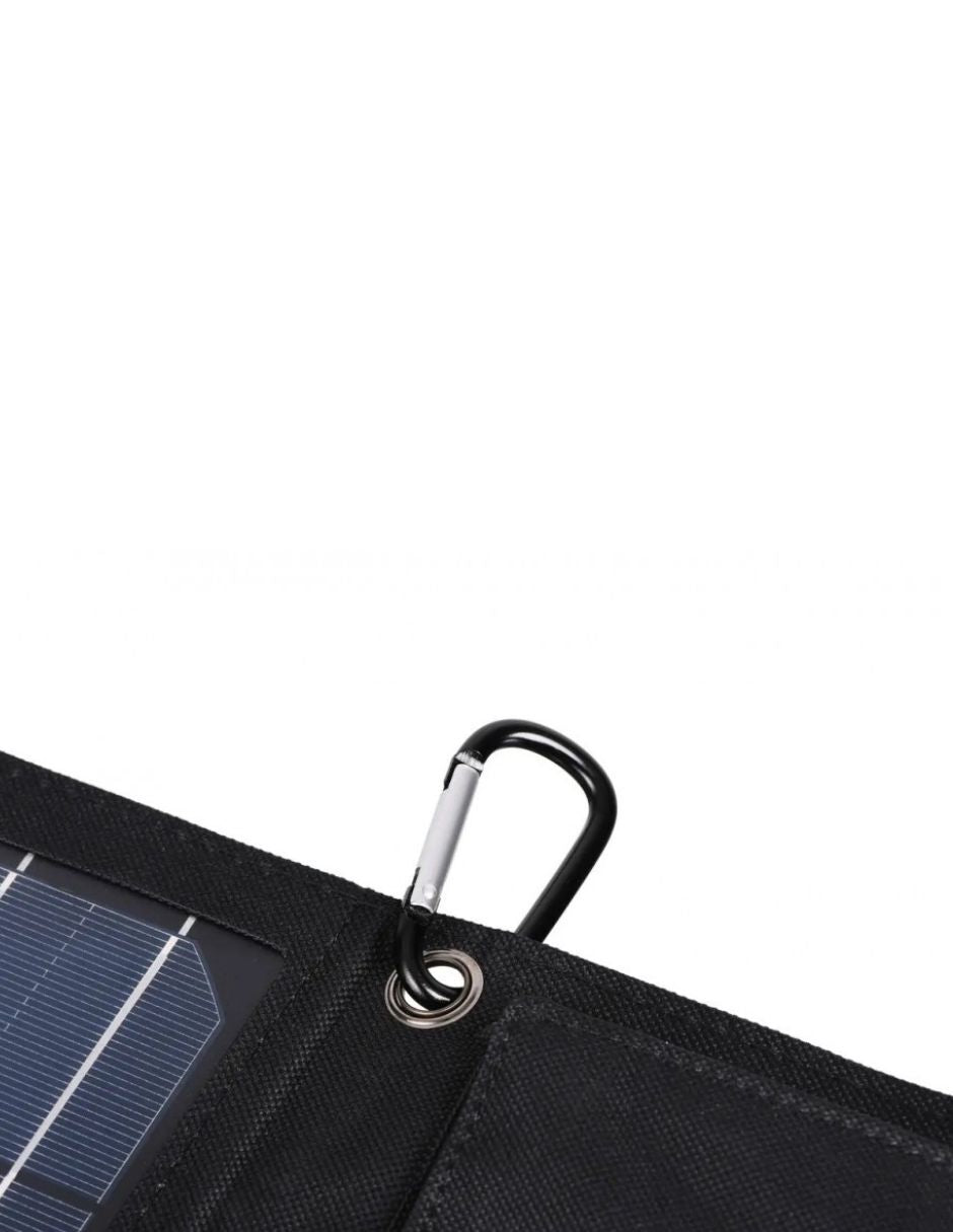 Cargador Portatil con Paneles Solares Dos Salidas 22W
