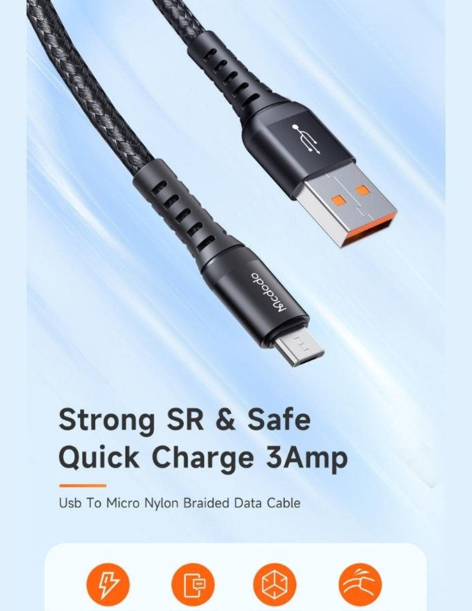 Cable Micro 1m Mcdodo Carga y Transmite