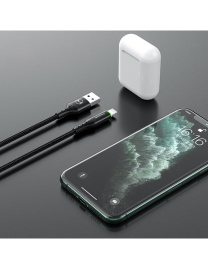 Cable Para iPhone con Led y Desconexión Automática 1.8M