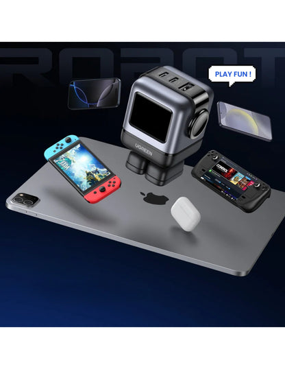 Cargador UGREEN Nexode 65W Tipo C Carga Rápida GaNRobot