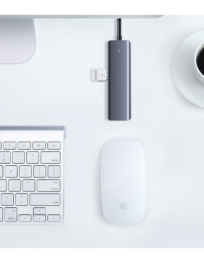 UGREEN HUB USB-A a 4 Puertos USB-A 3.0 Gris