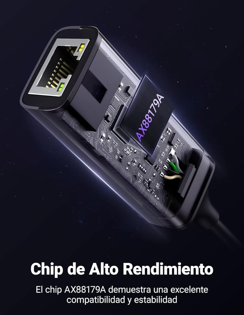 UGREEN Adaptador USB C a Ethernet, Gigabit 1000Mbps