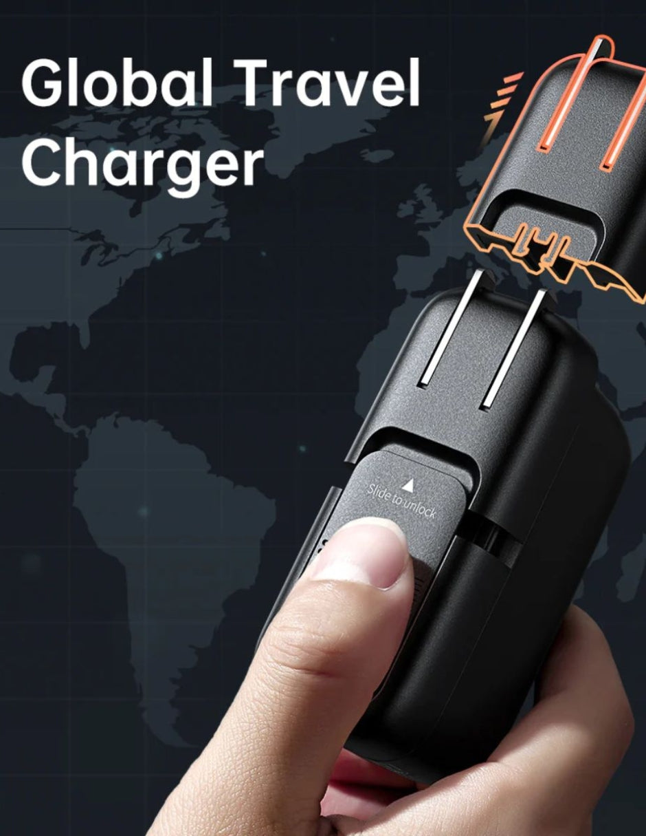 Adaptador de Carga Rápida con Conexión intercambable y Cable USB C