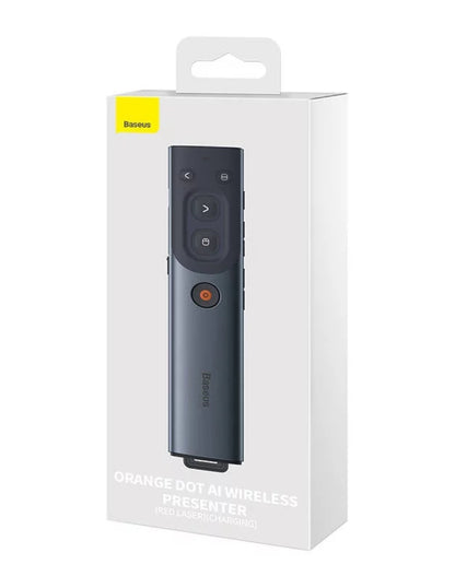 Control remoto Baseus multifunción para presentaciones, con puntero láser recargable