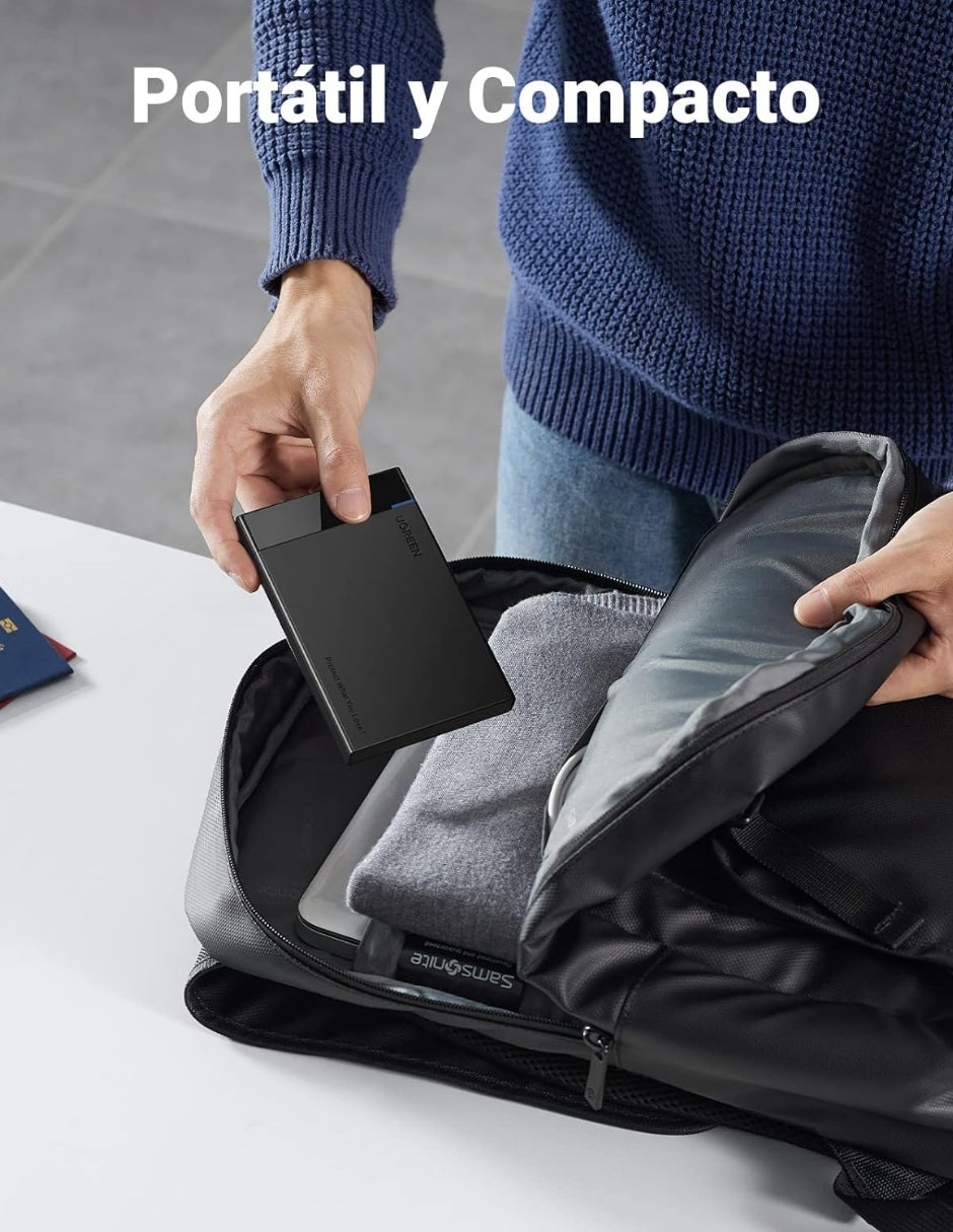 UGREEN Carcasa para Disco Duro USB 3.0 con UASP 2.5'' Negro