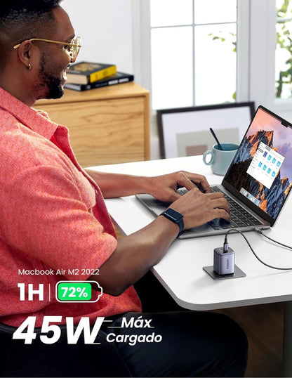 UGREEN Cargador USB C PD 45W Nexode Carga Rápida