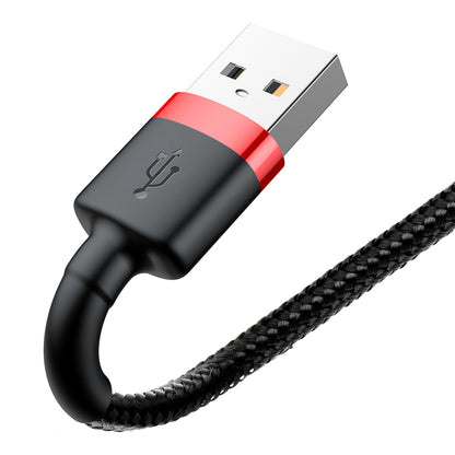 Cable Para iPhone Reforzado Carga Rápida Uso Rudo 1 Metro-Negro