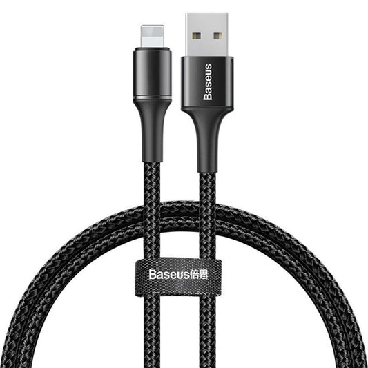 Cable Baseus Lightning de Uso Rudo - Led 2m Cable Carga Rápida Y Datos
