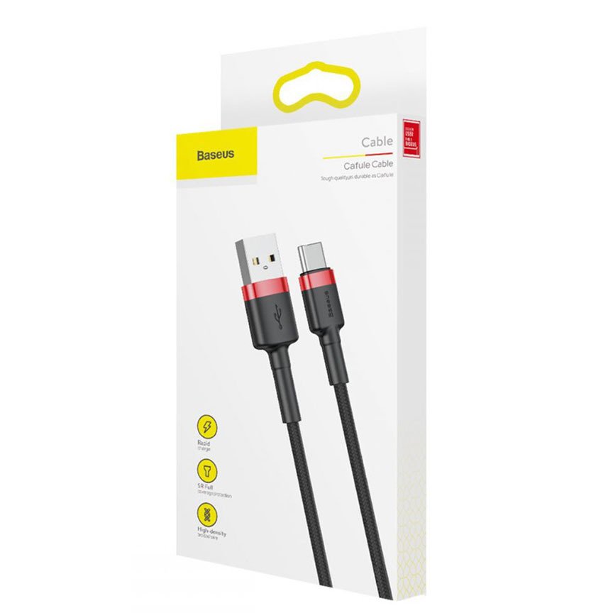 Cable Tipo C Reforzado Carga Rápida Uso Rudo 2Metros