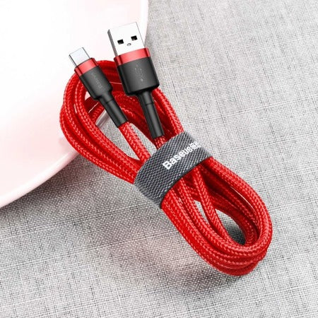 Cable USB Tipo C Reforzado Carga Rápida Uso Rudo 3Metros