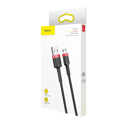 Cable Micro Reforzado Carga Rápida Uso Rudo 2 Metros -Negro