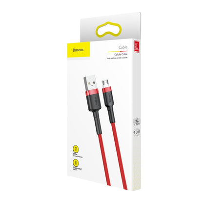 Cable Micro Reforzado Carga Rápida Uso Rudo 1 Metro-Rojo