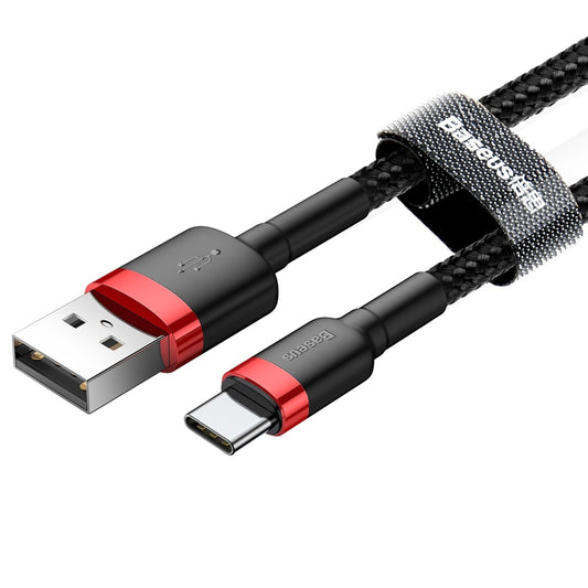 Cable Tipo C Reforzado Carga Rápida Uso Rudo 1 Metro-Negro