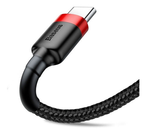 Cable USB Tipo C Reforzado Carga Rápida Uso Rudo 3Metros