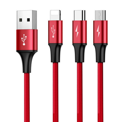 Cable 3 En 1 Uso Rudo - Micro/ Lightning / Tipo C