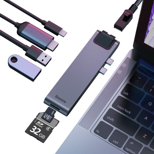 Adaptador Thunderbolt 3 Hub Macbook Pro Y Air Usb Hdmi Sd